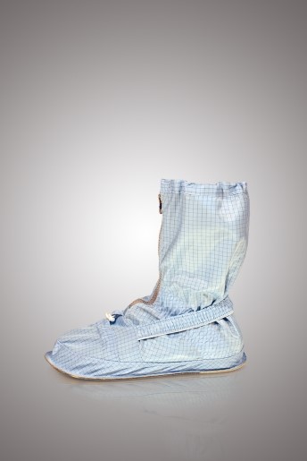 Бахилы для чистых помещений, укороченные, на твердой подошве из износостойкого листового материала, на молнии Фото 5