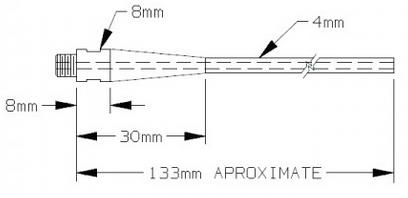 Зонд для атомайзера QA40 с наконечником полной энергией волны
