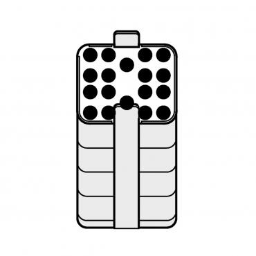 Адаптеры для 18 круглодонных пробирок на 2.6-7 мл, к прямоугольному стакану на 500 мл, для ротора A-4-81 и S-4x500, 2 шт/уп