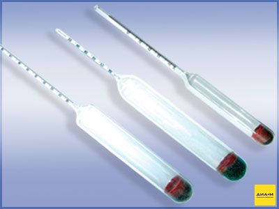 Ареометр для спирта c термометром 0-60%, ГОСТ 18481-81, АСПT, Россия