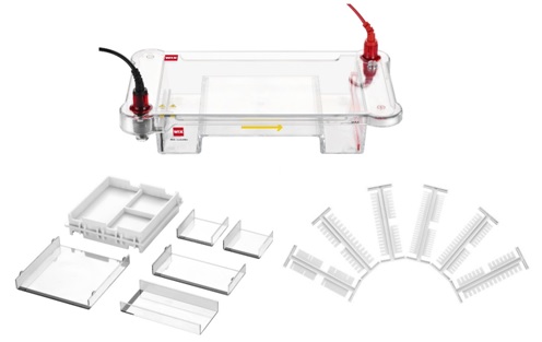 Электрофорезная горизонтальная камера, 7×7 и 7×10 см, WIX-miniDNA