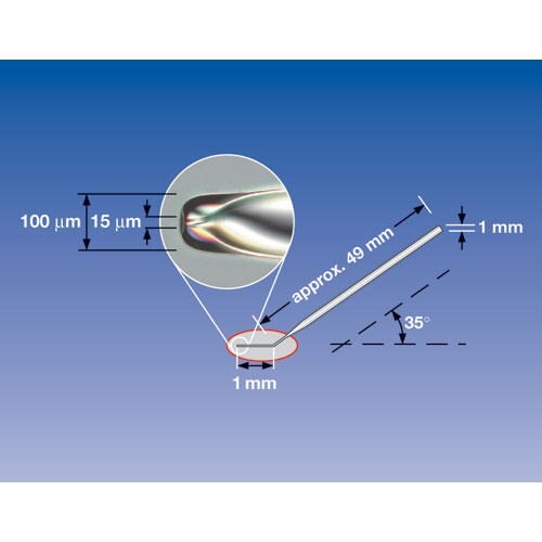 Капилляры TransferTip, для переноса ЭСК, угол наклона кончика 20°, d внутренний 15 мкм, длина рабочего канала 1 мм, стерильные, 25 шт./уп.