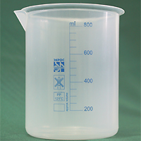 Стакан 800 мл, ПП, с носиком, с градуировкой, низкий, 112/98х134 мм, 1 шт./уп. Фото 2