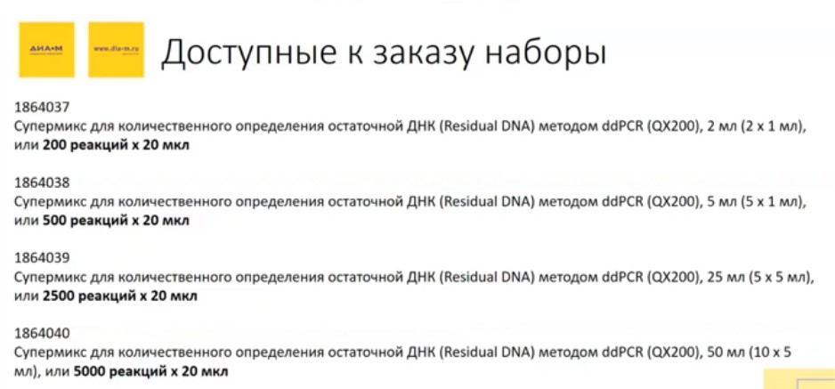 Доступные к заказу наборы