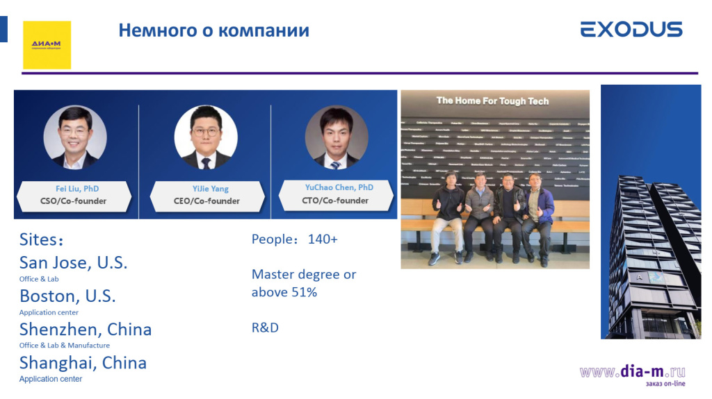 Компания Exodus Bio и система EXODUS