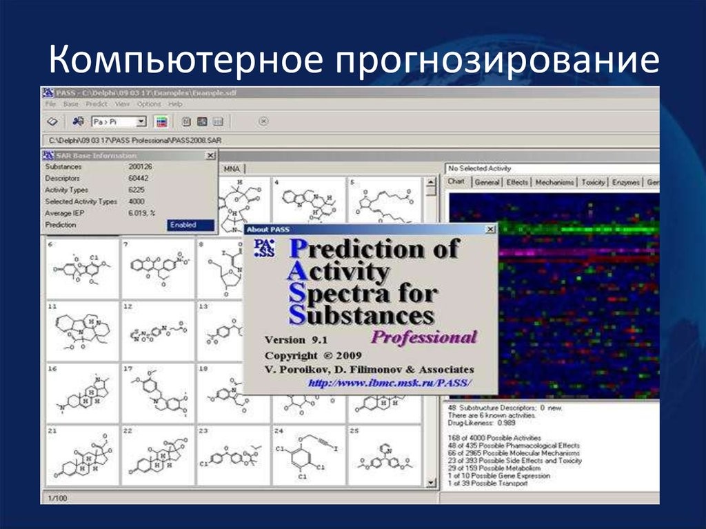 Компьютерное прогнозирование PASS