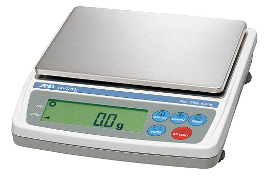 Весы прецизионные, 1200 г/0,1 г, внешняя калибровка, EK-1200i, A&D