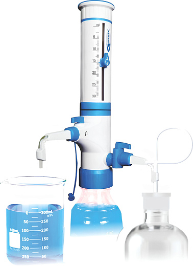 Дозатор бутылочный (флакон-диспенсер), с технологией двойного впуска, Glassco, Индия