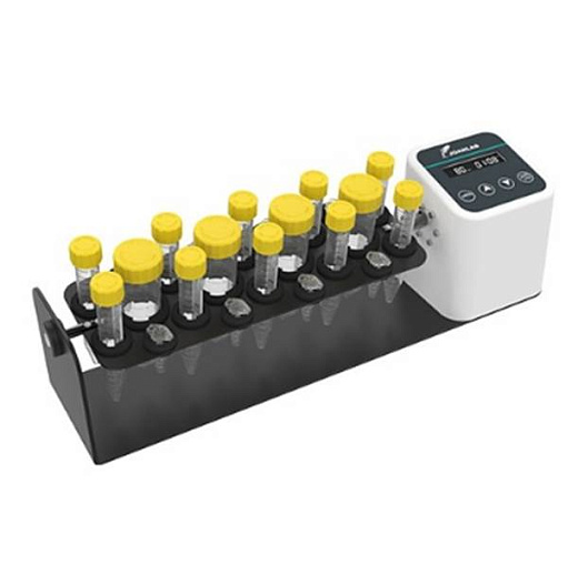 Ротационный перемешиватель, 2-50 мл, 4-10 мест, вертикальное вращение, 20-80 об/мин, с комбинированным модулем для пробирок, RML-80