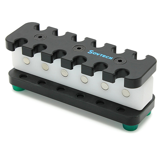 Магнитный сепаратор для пробирок 12х75, 13х75, 12 мест, МагСил1275, Sovtech