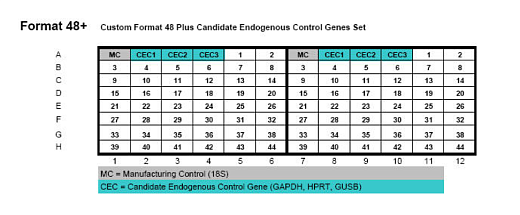 Планшеты TaqMan Array, Standard, 96-луночные, формат 48 Plus×2