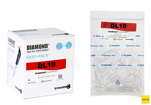 Наконечники до 10 мл (от 1 мл), стерильные, с фильтром, 50 шт./уп., 4 уп.