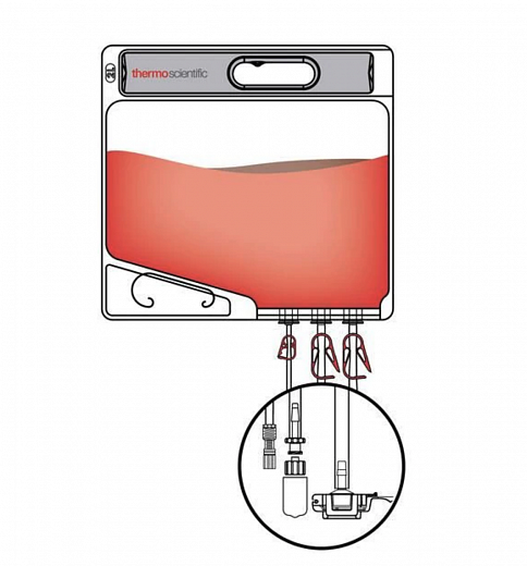Мешки для сбора, хранения и транспортировки культуральной жидкости Labtainer Pro BPCs, 2000 мл, материал CX5-14, 3 порта, тип 2