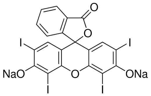 Эритрозин Б, для микроскопии, 80.0% C.l. 45430, 25 г, CDH, Индия