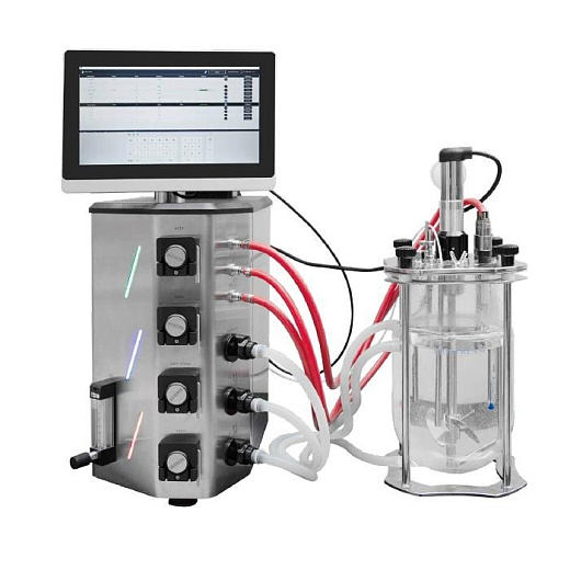 Биореактор бактериальный/клеточный, стеклянные сосуды 2 л, 3,6 л, 5 л, 7,5 л или 13 л (на выбор), BioUniv