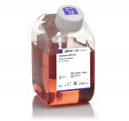 Среда Hybridoma-SFM, с пониженным содержанием белка, с глутамином, с феноловым красным, Thermo FS