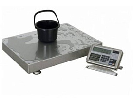 Весы производственные 300 кг/1 г, платформа 800×600 мм, внешняя калибровка, FS-300K1GF-i02, с поверкой, Vibra