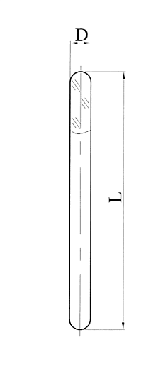 Палочка для перемешивания, стекло, 500 мм, Россия