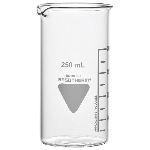 Стакан 1000 мл, стеклянный, с носиком, с градуировкой, высокий, 180×95 мм, 1 шт.