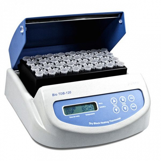Термостат твердотельный, термоблок А-103, 21×0,5 мл + 32×1,5 мл + 50×0,2 мл, TDB-120