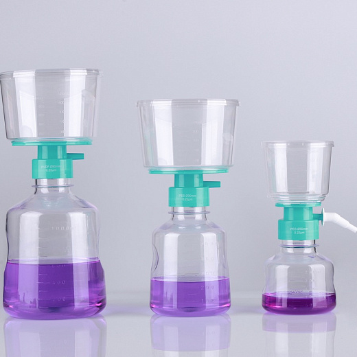 Фильтрующая система, 250 мл, 0,10 мкм, MCE, стерильная, 1 шт./уп., 12 шт./кор.