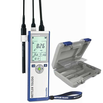 pH-метр/иономер, -2-20±0,001, электрод InLab Expert Go-ISM, с кейсом, S8-Field, серия Seven2Go, Mettler Toledo