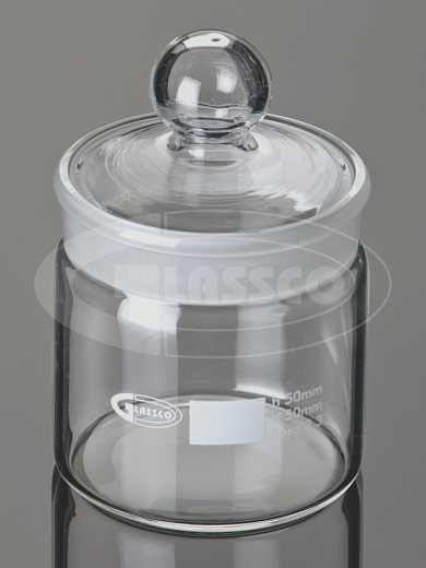 Стаканчик для взвешивания с крышкой, ХС, ASTM, 10 шт./уп., Glassco, Индия