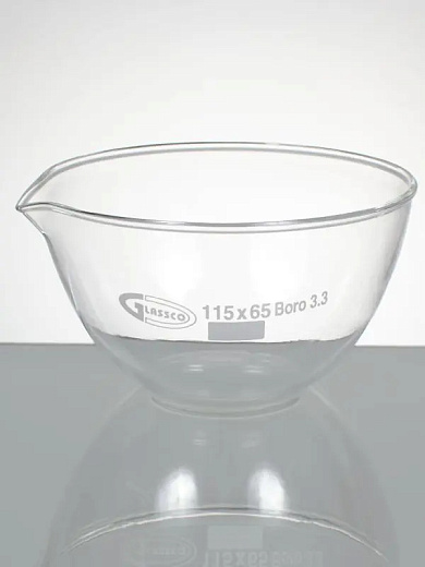 Чаша выпарительная, кварц, 55×23 мм, 10 шт./уп., Glassco, Индия