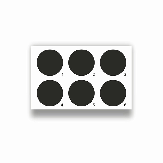 Карточка-планшет на 6 черных лунок, 50 шт./уп., 3500 шт./кор., Sovtech, Россия