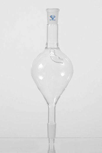 Ловушка прямая, c каплеуловителем, грушевидная, муфта 19/26, керн 24/29, боросиликатное стекло, Glassco