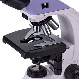Микроскоп Magus Bio 250B, прямой, бинокуляр/тринокуляр, СП, ТП, ФК, Пол, планахромат 4×, 10×, 40×, 100×МИ