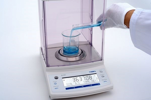 HT-124RCE Весы аналитические, 120 г/0,1 мг, внутренняя калибровка, HT-124RCE, с поверкой, ViBRA