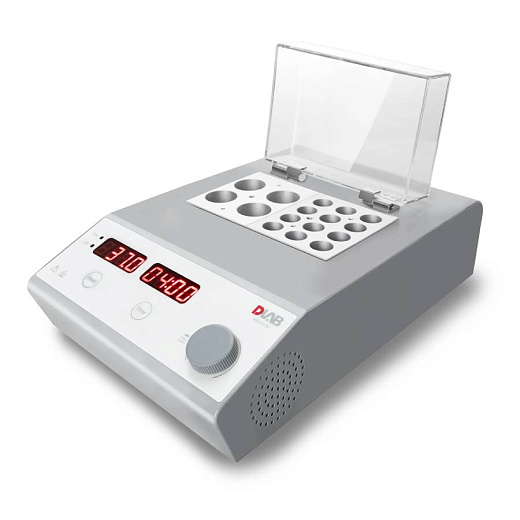 Термостат твердотельный, нагрев до +150 °С, 2 коротких термоблока или один длинный, HB150-S2, DLab, Китай