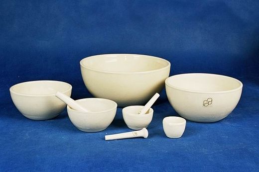 Ступка ручная фарфоровая, d 140 х 70 мм, № 5