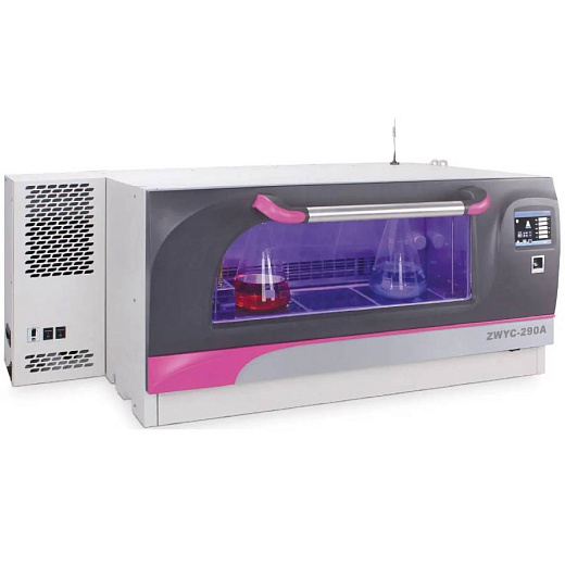 Шейкер-инкубатор c CO₂, 257 л, ампл. 1-50 мм, 30-300 об/мин, от +4 до +60°С, с охлаждением, платформа 850×450 мм, колбы до 5 л, ZWYC-290A