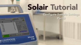Настройка параметров образца для Solair 1100, 3100, 5100, 5200, Lighthouse, англ., 2017 г.