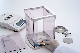 Весы аналитические, 120 г/0,1 мг, внешняя калибровка, с поверкой, HT-124CE