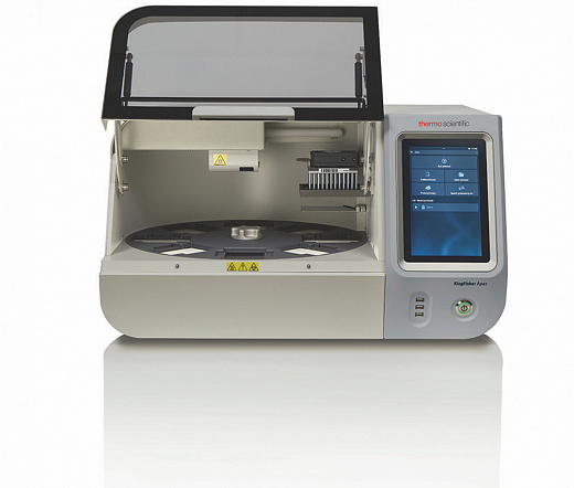 Станция выделения ДНК автоматическая, Kingfisher Apex, 96 образцов, с магнитной головкой для 96-луночных ПЦР-планшет (открытая крышка)