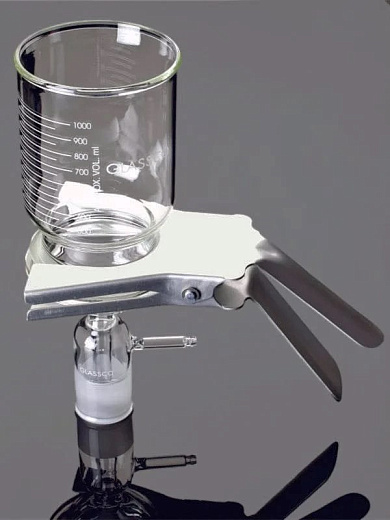 Фильтродержатель для вакуумной фильтрации, одноместный, d 90 мм, стекло, Glassco