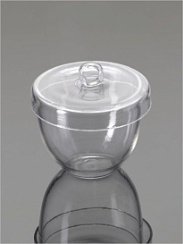Тигель высокий, 15 мл, кварц, c крышкой, 4 шт./уп., Glassco