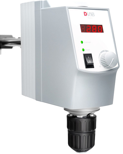 Мешалка верхнеприводная, до 40 л по воде, до 2200 об/мин, без штатива, OS40-S, DLab, Китай