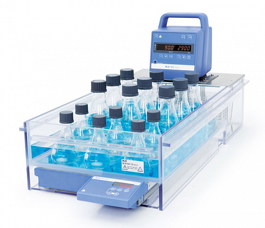 Термостат жидкостный, до +100 °С, 15 л, ванна из пластика, с магнитной мешалкой, ICС basic IB R RO 15 eco Фото 1