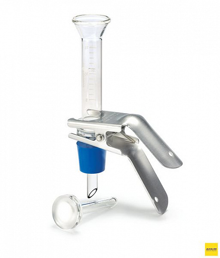 Фильтродержатель для вакуумной фильтрации, одноместный, d 25 мм, воронка 15 мл, стекло, подложка из н/ж стали