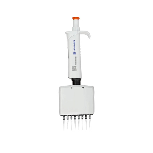 Автоматическая пипетка механическая 0,5-10 мкл, 8-канальная, Ленпипет