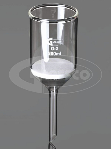 Воронка Бюхнера, стекло, d 65 мм, объем 200 мл, спечённый диск, пористость 2, 2 шт./уп.