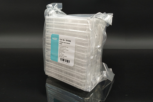 Планшеты культуральные 96-лун, плоскодонные, пов-ть ТС, стерильные, апирогенные, в упаковке, Nest, Китай