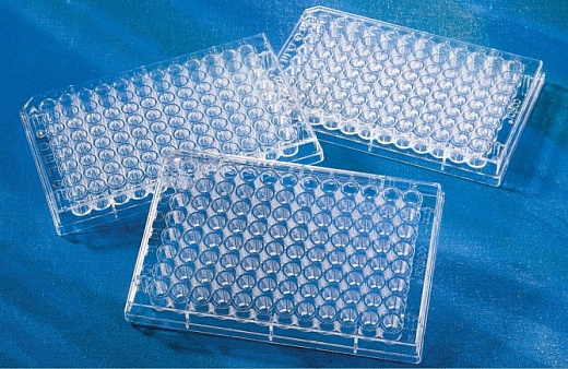 Планшет для хранения, 96 лунок, V-образное дно, прозрачная рамка, 10 шт./уп., 50 шт./кор., Corning