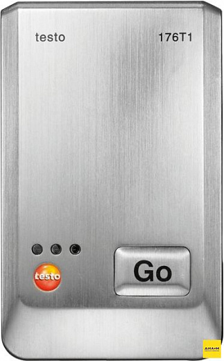 Логгер данных температуры в металлическом корпусе с внутренним сенсором (Pt100), 1-канальный, testo 176 T1