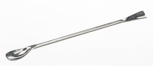 Ложка Poly двухсторонняя, длина 210 мм, ложка 40×20, лопатка 30×13 мм, диаметр ручки 5 мм, нержавеющая сталь, тип 1