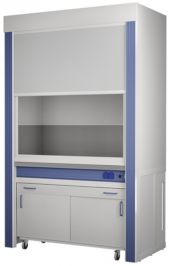 Шкаф вытяжной для работы с кислотами, ширина 150 см, корпус – металлокаркас, столешница – эпоксидный компаунд Vite